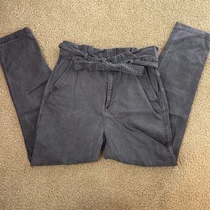 Express | Grey Paper Bag Pant